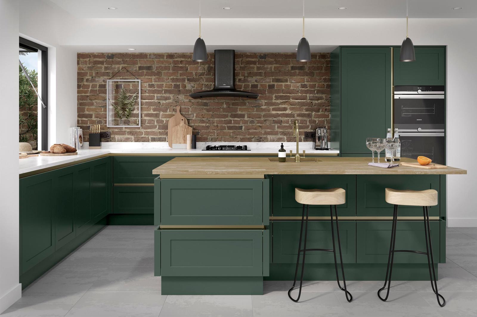 Clifden Heritage Green - Fitted Kitchens Northampton